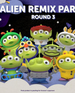 Toy Story Mini Egg Attack figúrka 8 cm Assortment Alien Remix Party Round 3 (8)